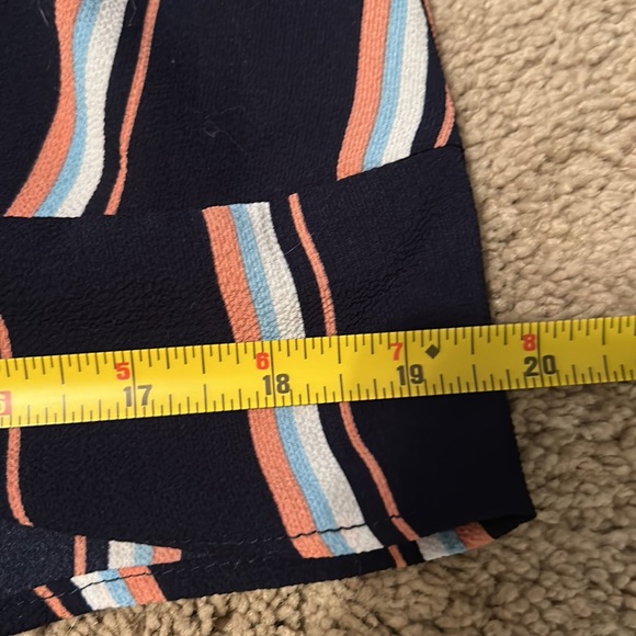 Pink Republic Navy Blue Front Knot Shirt Size M - Picture 11 of 13